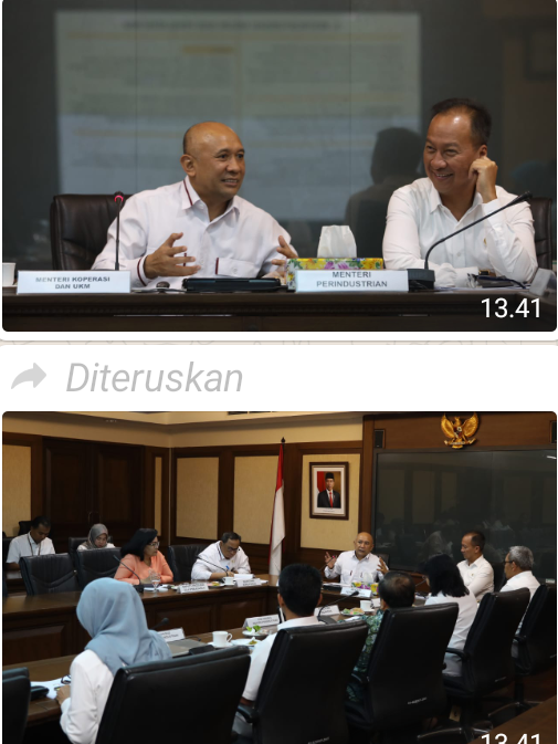 Ciptakan UMKM Naik Kelas dengan Produknya Berdaya Saing, Kemenkop dan Memperin, Sepakati Program Strategi Menuju Korporatisasi UMKM